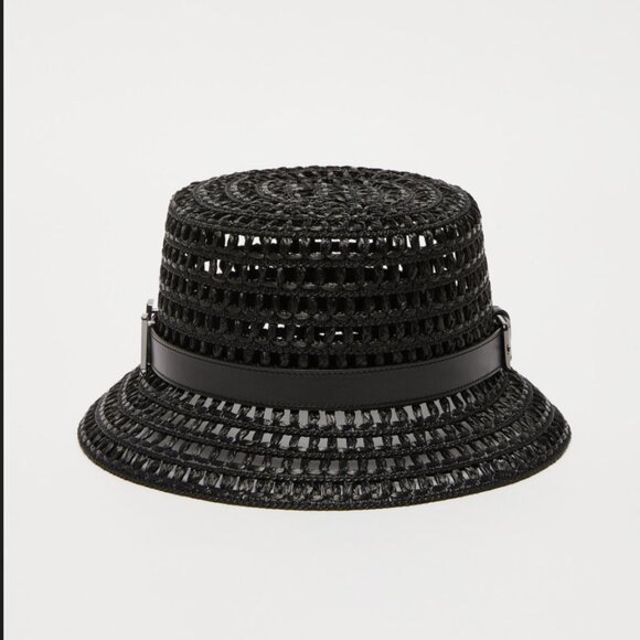 Max Mara Uccio Belted Black Bucket Hat main image 4